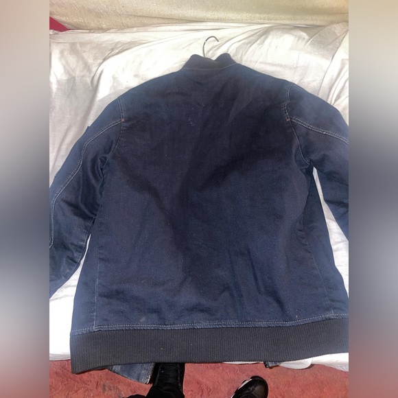 True Religion X Manchester United Denim Bomber Jacket - Picture 6 of 6